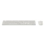 HP 495C Multi-Device Keyboard and Mouse Combo Wireless Full-size Numeric Keypad Silent Low-profile Keys White