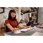 HP 495C Multi-Device Keyboard and Mouse Combo Wireless Full-size Numeric Keypad Silent Low-profile Keys White