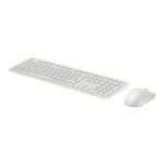 HP 495C Multi-Device Keyboard and Mouse Combo Wireless Full-size Numeric Keypad Silent Low-profile Keys White