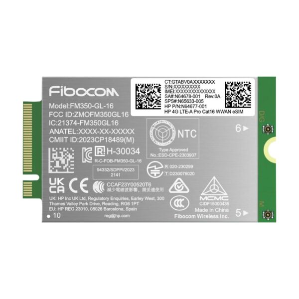 HP 4G LTE-A Pro Cat16 WWAN Internal Card for HP G11 Series Laptops
