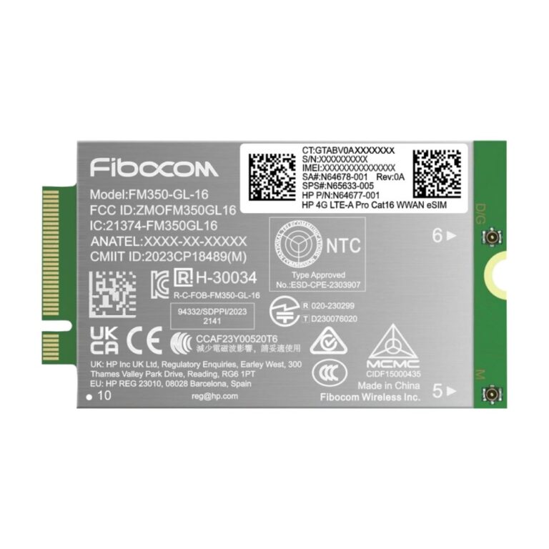 HP 4G LTE-A Pro Cat16 WWAN Internal Card for HP G11 Series Laptops