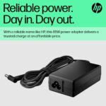 HP 65W Smart AC Adapter for ProBook EliteBook ZBook ChromeBook and Spectre Laptops Black