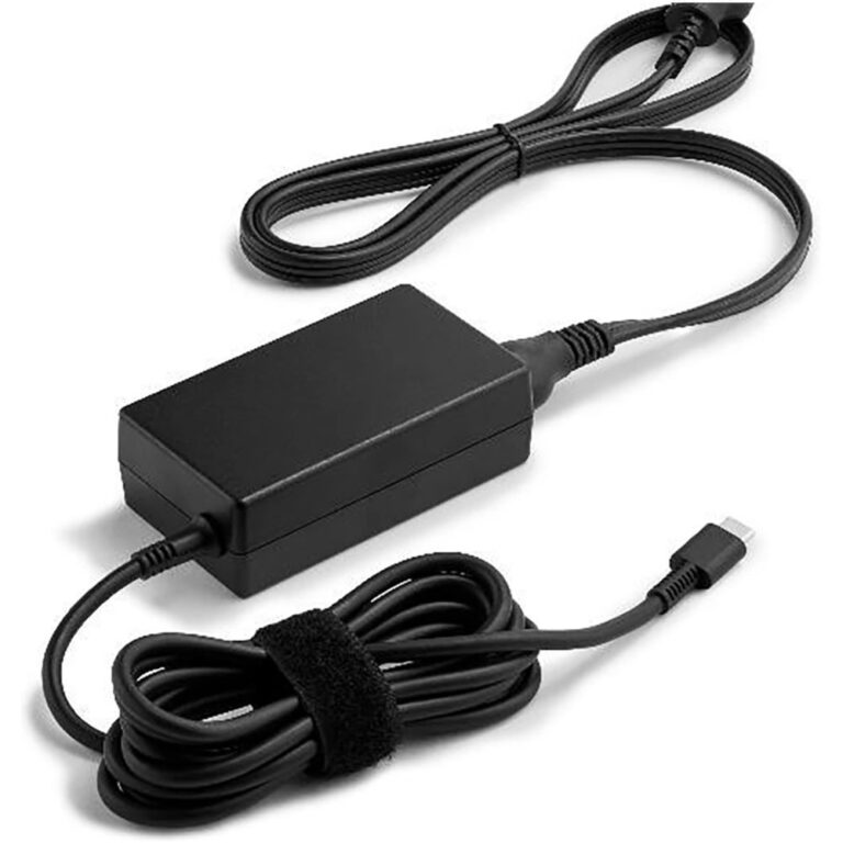 HP 65W USB-C AC Power Adapter for HP EliteBook ProBook Dragonfly Chromebook Laptops Black