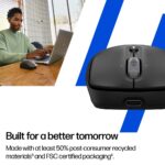 HP 705 Rechargeable Wireless Mouse 6000 DPI 8 Buttons 7 Programmable Silent Click Bluetooth 5.2 Black