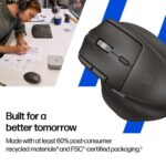 HP 785M Wireless Mouse Rechargeable Silent Click Dual Mode Connectivity Horizontal Scroll Black