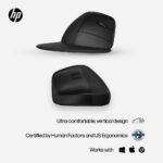 HP 925 Ergonomic Vertical Wireless Bluetooth Mouse 4000 DPI Rechargeable Black