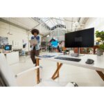 HP 975 Dual-Mode Wireless Keyboard Full-size Scissor Switch Bluetooth RF Rechargeable Backlit Black