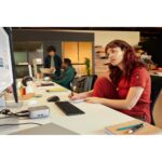 HP 975 Dual-Mode Wireless Keyboard Full-size Scissor Switch Bluetooth RF Rechargeable Backlit Black