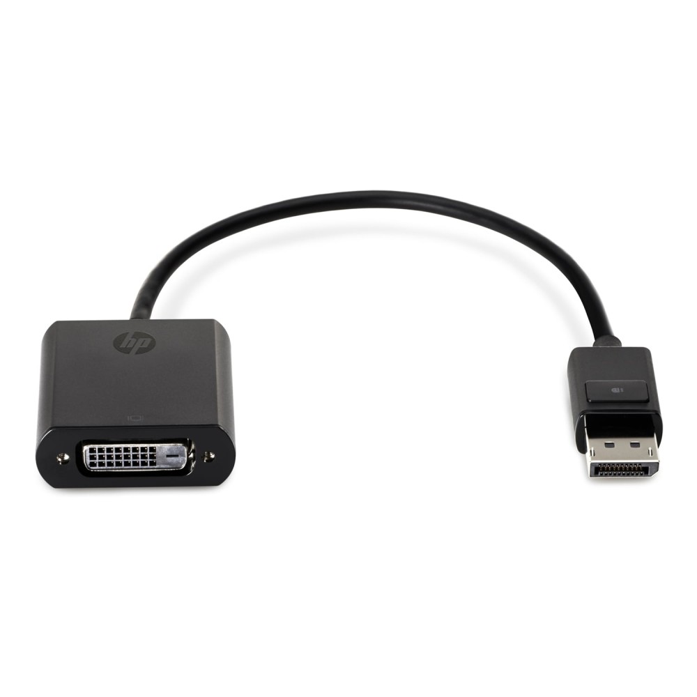 HP DisplayPort to DVI Adapter 0.2m Male to Female Black Compatible with ProBook Elitebook ZBook HP DisplayPort to DVI Adapter 0.2m Male to Female Black Compatible with ProBook Elitebook ZBook