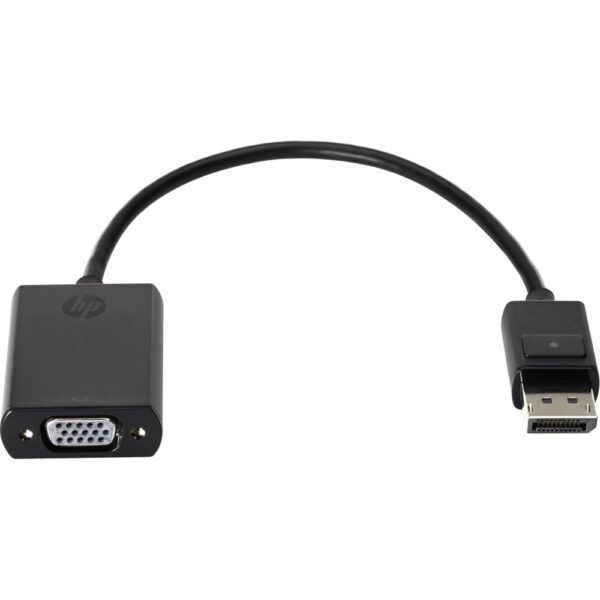 HP DisplayPort to VGA Adapter 0.2 m Black Male to Female Connectors