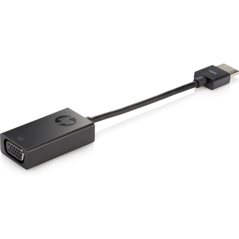 HP HDMI to VGA Adapter 0.045 m Black HDMI Male to VGA Female Connector for Notebooks