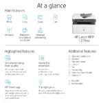 HP Laser MFP 137fnw Mono All-In-One Printer Print Scan Copy Fax Wi-Fi Ethernet
