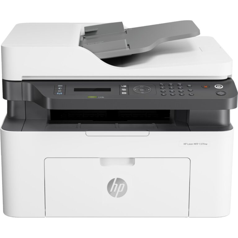 HP Laser MFP 137fnw Mono All-In-One Printer Print Scan Copy Fax Wi-Fi Ethernet