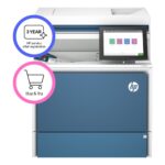 HP LaserJet Color Enterprise MFP 5800dn Colour Laser Multifunction Printer Scan Copy Ethernet USB 8 Touch Display White