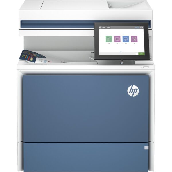 HP LaserJet Color Enterprise MFP 5800dn Colour Laser Multifunction Printer Scan Copy Ethernet USB 8 Touch Display White