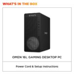 HP OMEN 16L PC AMD Ryzen 7 8700F 16GB DDR5 1TB NVMe SSD AMD Radeon RX 9060 XT 16GB Windows 11 Home Black