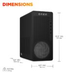 HP OMEN 16L PC AMD Ryzen 7 8700F 16GB DDR5 1TB NVMe SSD AMD Radeon RX 9060 XT 16GB Windows 11 Home Black