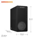 HP OMEN 16L Tower AMD Ryzen 5 8500F 6 Core 4.7GHz Boost 16GB DDR5 5200MHz 1TB NVMe PCIe 4.0 RTX 5060 8GB Windows 11 Black