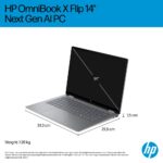 HP OmniBook X Flip 14 AMD Ryzen AI 7 350 16GB 1TB SSD 14" 3K OLED 120Hz Windows 11 Silver