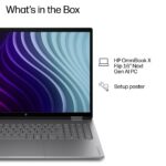 HP OmniBook X Flip 2-in-1 Laptop 16" OLED Touchscreen AMD Ryzen AI 5 16GB 512GB SSD Wi-Fi 7 Windows 11 Silver