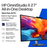 HP OmniStudio X All-in-One PC 27" QHD 120Hz Core Ultra 5 24GB DDR5 1TB SSD Windows 11 Wi-Fi 7 Grey