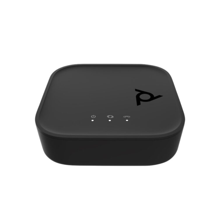 HP Poly ATA 400 VoIP Adapter 1FXS Voice Port RJ-11 Ethernet LAN Open SIP Power Supply Included Black