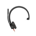HP Poly Blackwire 3315 Monaural Headset Wired USB-C 3.5mm Boom Mic Noise Canceling Black