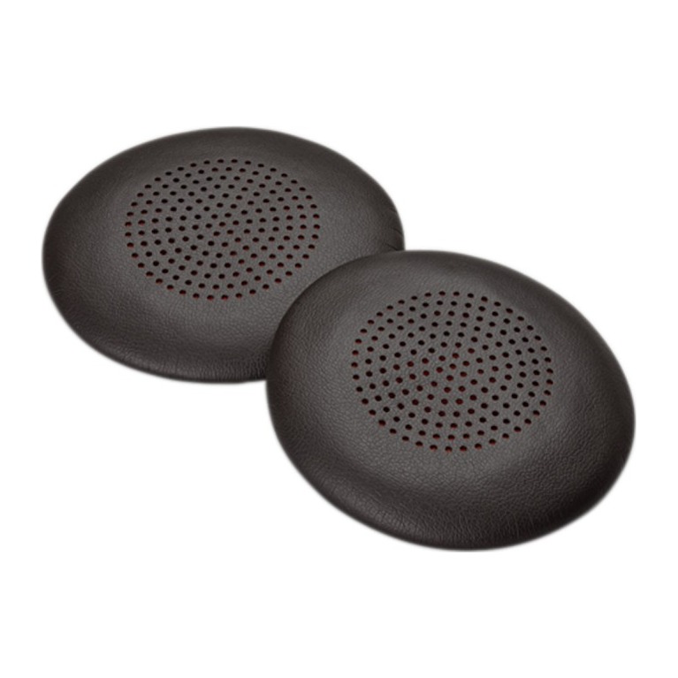 HP Poly Blackwire 5000 Leatherette Ear Cushions Black 2 Pack For Blackwire 3200 3300 5200 700 7200 8200 Series
