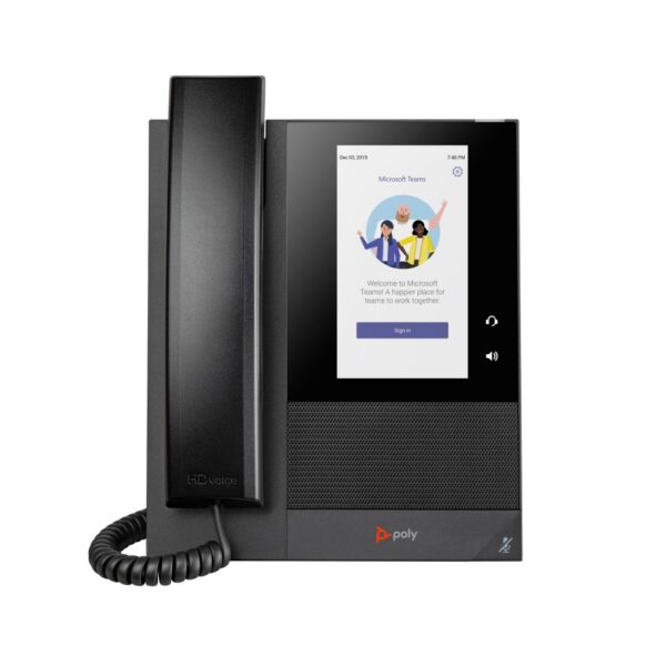 HP Poly CCX 400 Business Media Phone 5" Touchscreen 720x1280 PoE Gigabit Ethernet 24 Lines Black