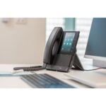 HP Poly CCX 505 Business Media Phone 5" Touchscreen 24 Lines PoE Wi-Fi Android 12 Black