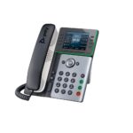 HP Poly Edge E320 IP Phone 3.5" IPS Display Wired Handset 8 Lines PoE Bluetooth 5.0 Black