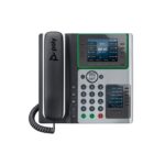 HP Poly Edge E450 IP Phone 3.5" Display 8 Lines Wi-Fi Gigabit Ethernet PoE Black