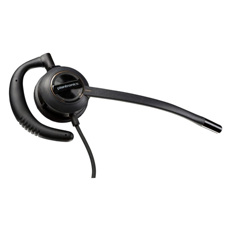 HP Poly EncorePro 530 Wired USB Headset with Quick Disconnect Monaural Boom Microphone Black