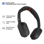 HP Poly Focus 625 Wireless Bluetooth Headset with Active Noise Cancelling and Charging Stand Black