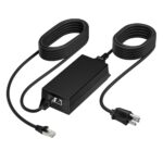 HP Poly PoE++ 65W 2.5G Adapter with 3.66m CAT6A Cable and Power Cord Black