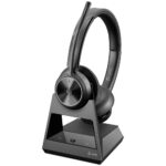 HP Poly Savi 7320 Headset DECT Wireless Stereo Noise Canceling Black
