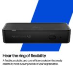 HP Poly Studio A2 Audio Bridge Black Compatible with Poly Studio G62 X72 V72 X52 V52 X32 Ethernet LAN