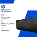HP Poly Studio A2 Audio Bridge Black Compatible with Poly Studio G62 X72 V72 X52 V52 X32 Ethernet LAN