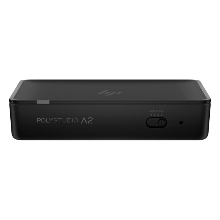 HP Poly Studio A2 Audio Bridge Black Compatible with Poly Studio G62 X72 V72 X52 V52 X32 Ethernet LAN