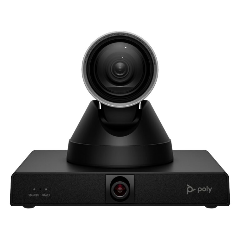 HP Poly Studio E60 Smart Camera 4K Ultra HD 12x Optical Zoom PTZ 60fps Ethernet PoE+ Black
