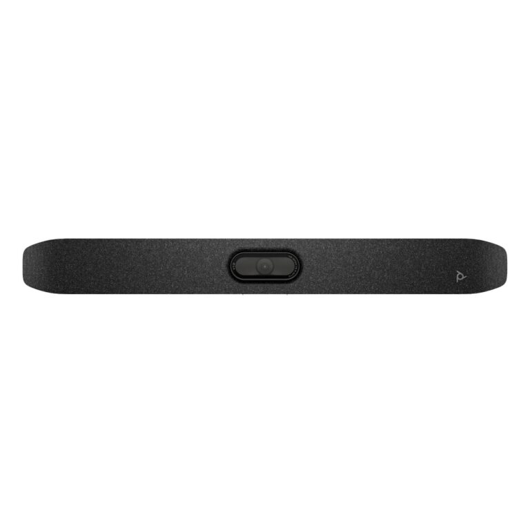 HP Poly Studio V12 USB Video Bar 4K Ultra HD 120 Degree View USB-C Bluetooth Wi-Fi White No Power Supply