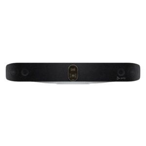 HP Poly Studio V72 USB Video Bar 4K Ultra HD Dual Camera 120° View Wi-Fi 6 White Built-in Microphone and Speakers