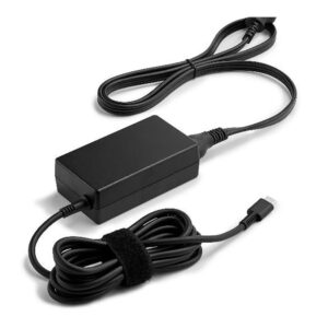 HP Poly USB-C 65W Power Adapter and Power Cord Kit Black B92SVAA