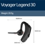 HP Poly Voyager Legend 30 Wireless Bluetooth In-Ear Headset with Built-in Microphone Black