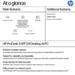 HP ProDesk 4 SFF G1i AI PC Intel Core Ultra 7 265 16GB DDR5 512GB SSD Windows 11 Pro Black