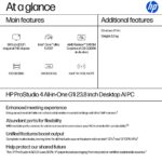 HP ProStudio 4 G1i All-in-One PC Intel Core Ultra 5 235T 14-Core 23.8" Full HD IPS 24GB DDR5 512GB SSD Windows 11 Pro Wi-Fi 6E