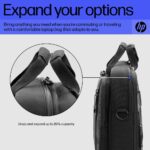 HP Renew Executive 16-inch Laptop Bag Messenger Case Water Resistant Black 100% Recycled Plastic