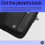 HP Renew Executive 16-inch Laptop Bag Messenger Case Water Resistant Black 100% Recycled Plastic