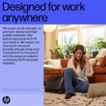 HP Renew Executive 16-inch Laptop Bag Messenger Case Water Resistant Black 100% Recycled Plastic