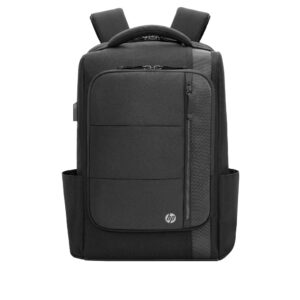 HP Renew Executive Backpack Black Water Resistant Fits 16 Inch Laptops 17.2 L Volume 100% Recycled Plastic